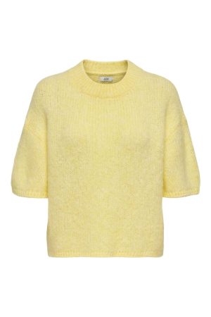 JDY - Jdylinea S/S Pullover O-Neck Knt - 4944966 Pastel Yellow Online nu