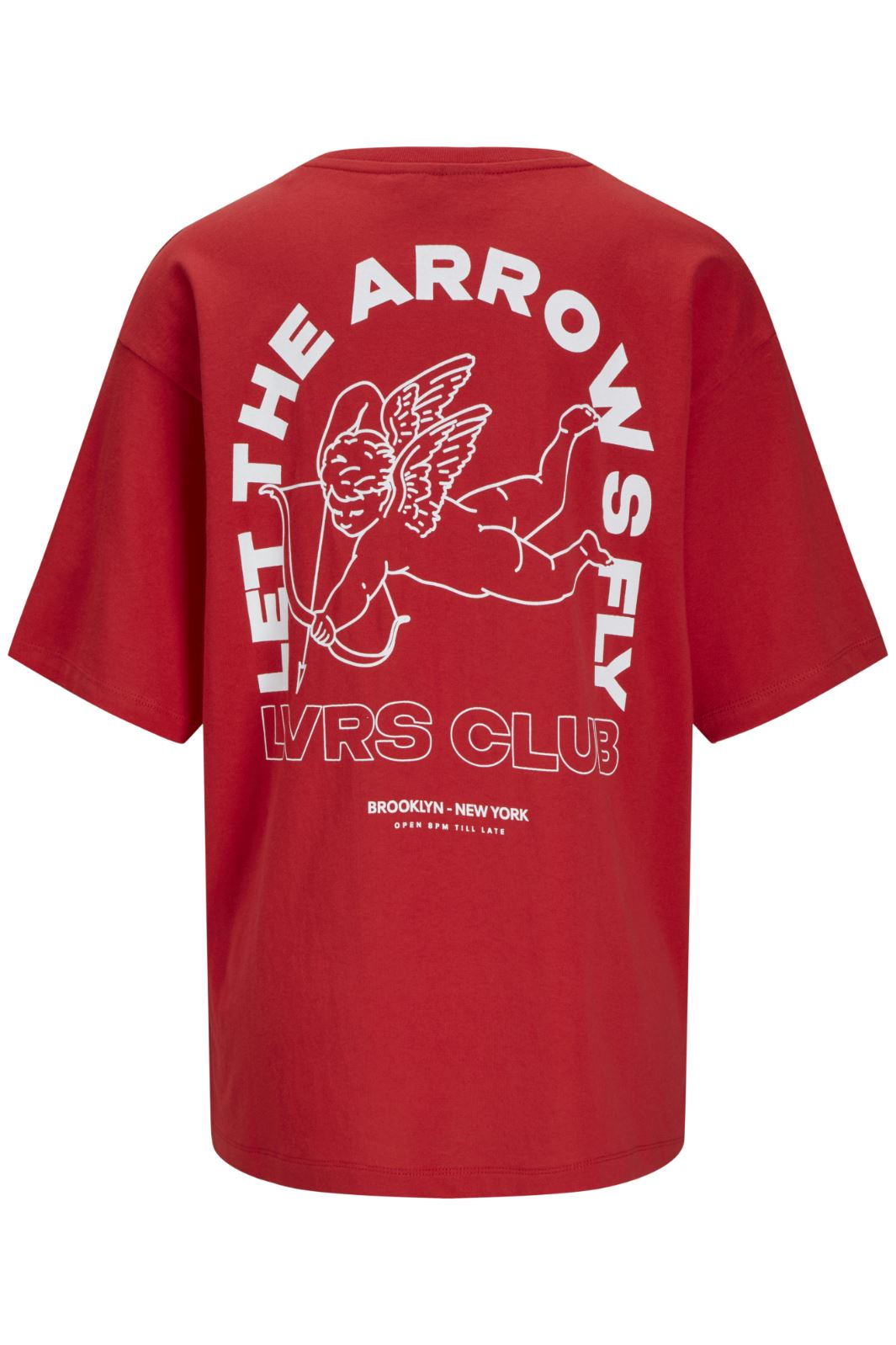 Jjxx - Jxvalentine Loose Ss Tee - 4731619 Racing Red