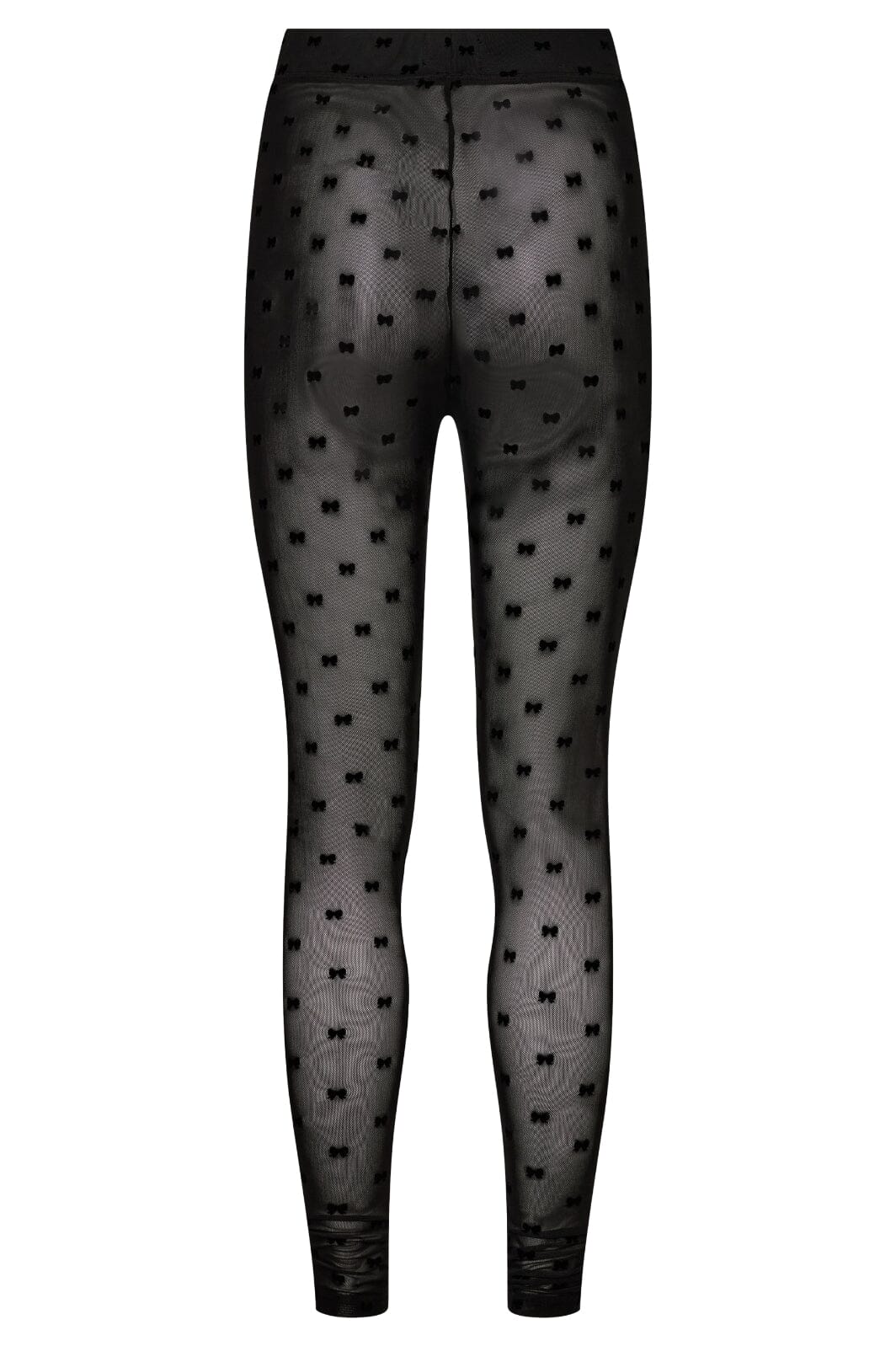 Liberte - Mesh-Legging - Black Flock Bow Mode