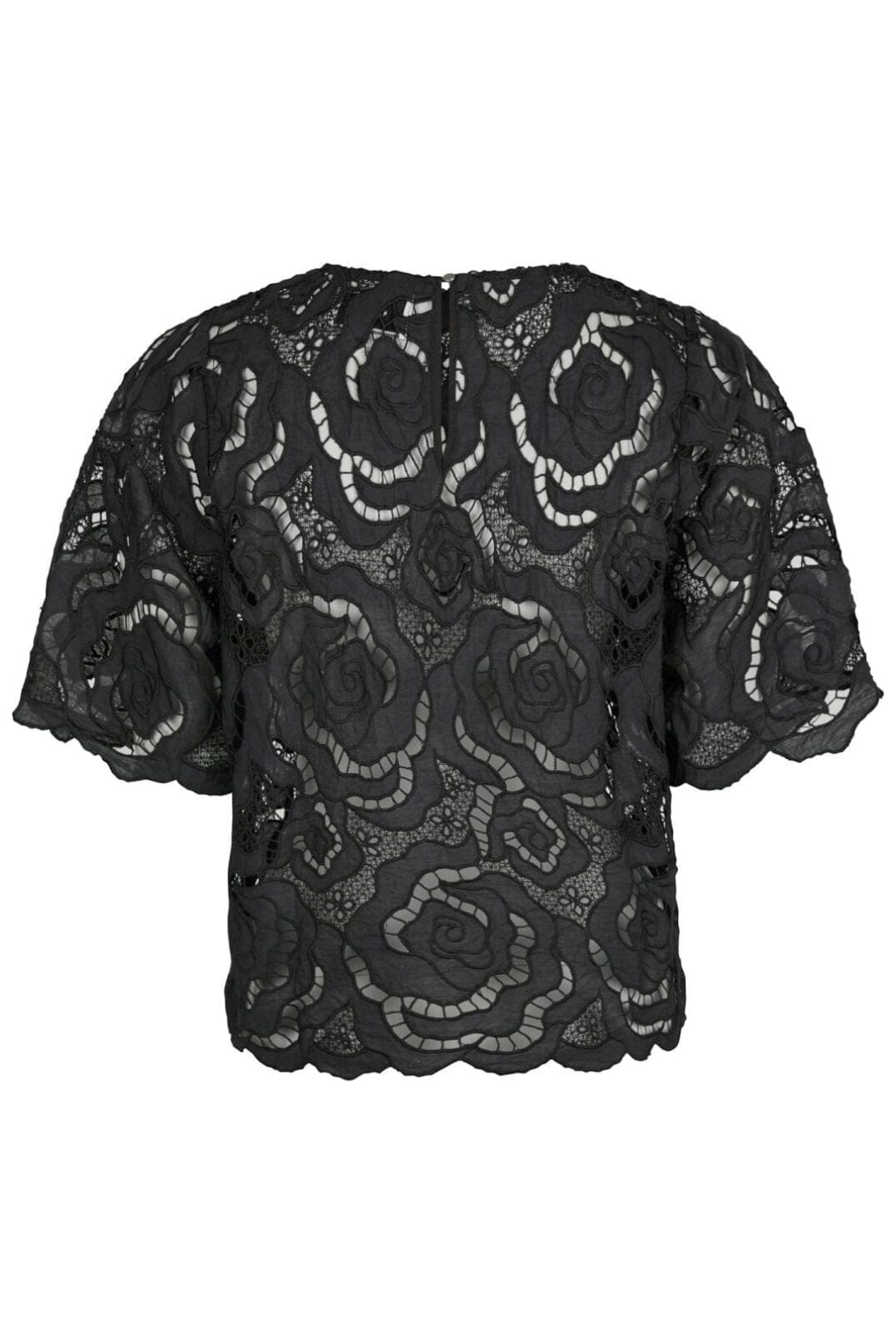Neo Noir - Trisha Big Lace Blouse - Black