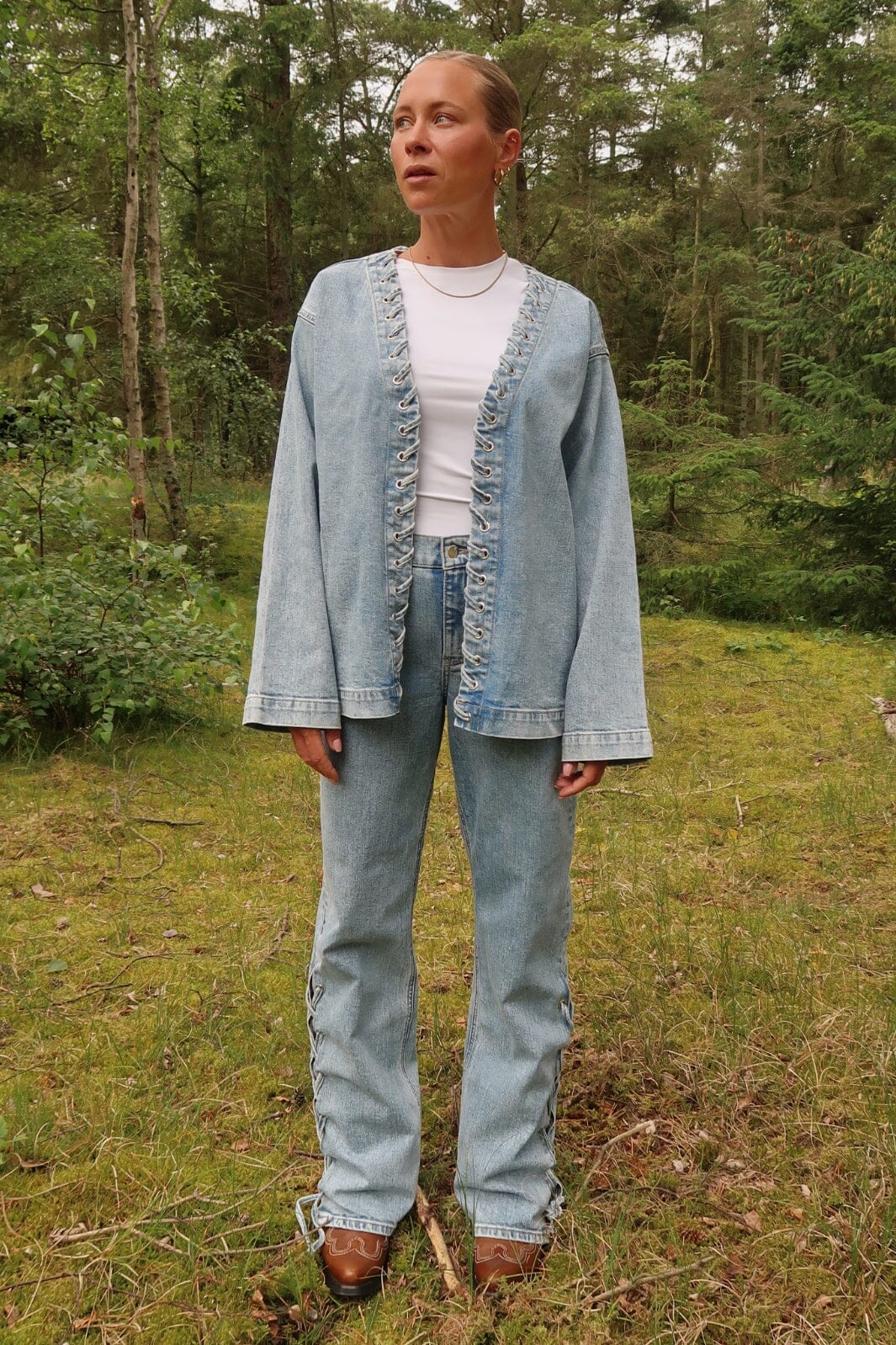 Pieces - Pcfenda Straight Denim Jeans Fsy - 4746907 Light Blue Denim