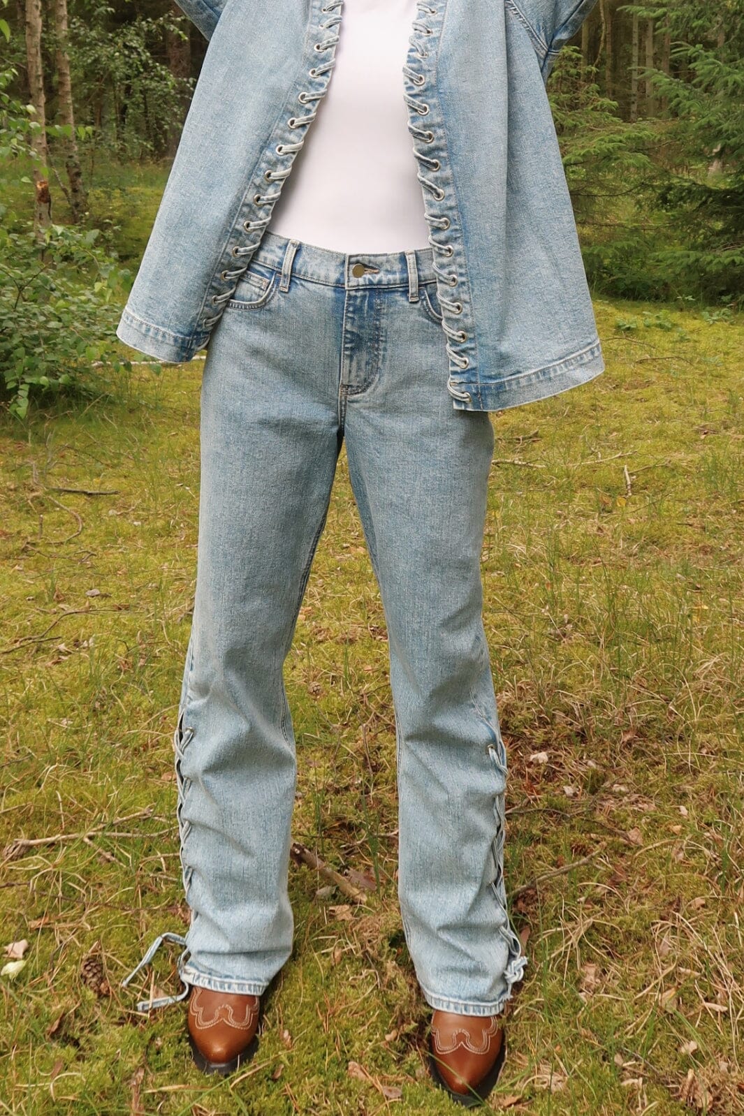 Pieces - Pcfenda Straight Denim Jeans Fsy - 4746907 Light Blue Denim