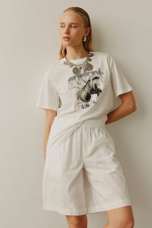 Sofie Schnoor - Zenasw T-Shirt S252430 - 0124 - Snow White Levere