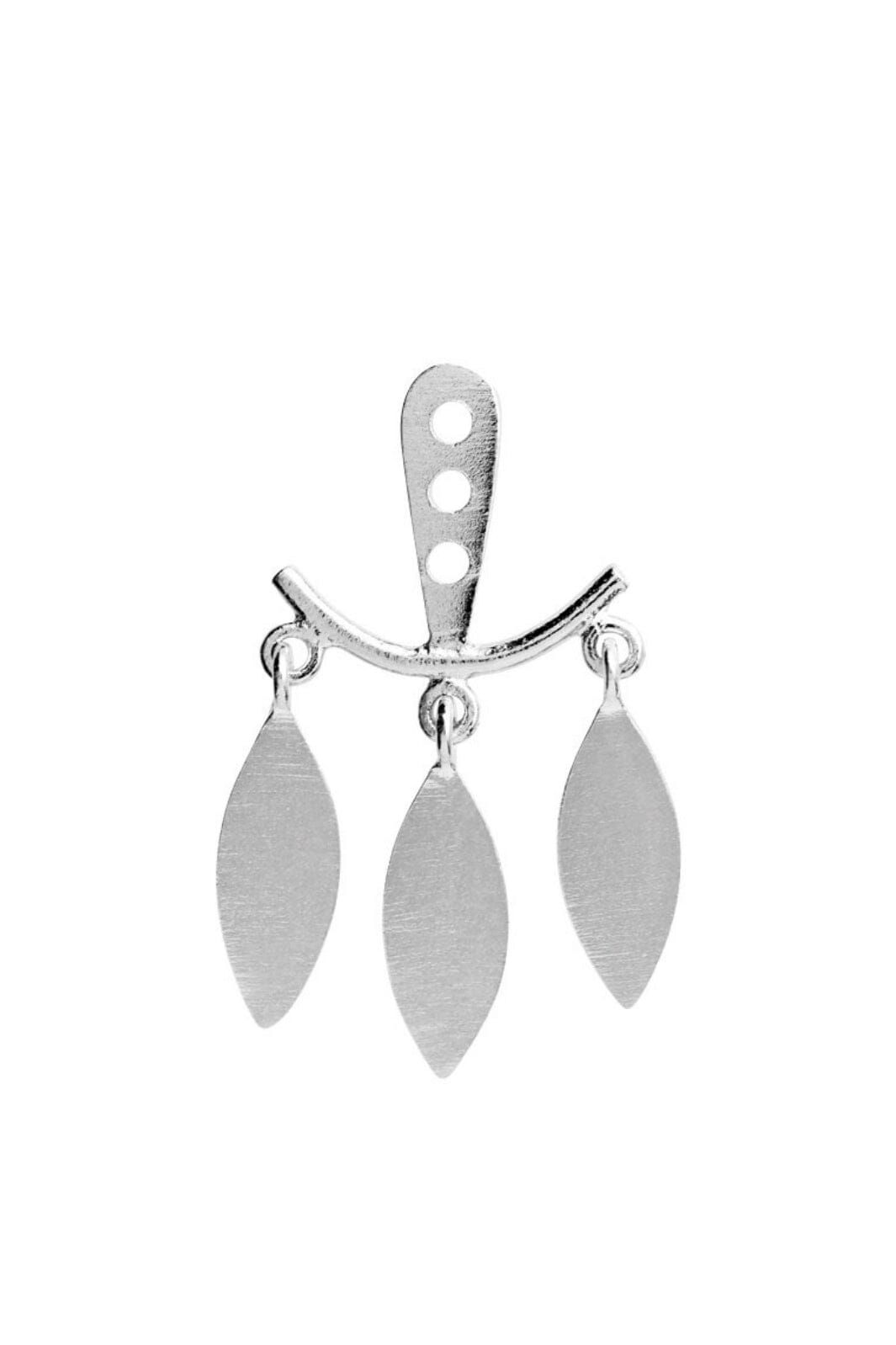 Stine A - Dancing Three Leaves Behind Ear - Silver - 1158-00-S