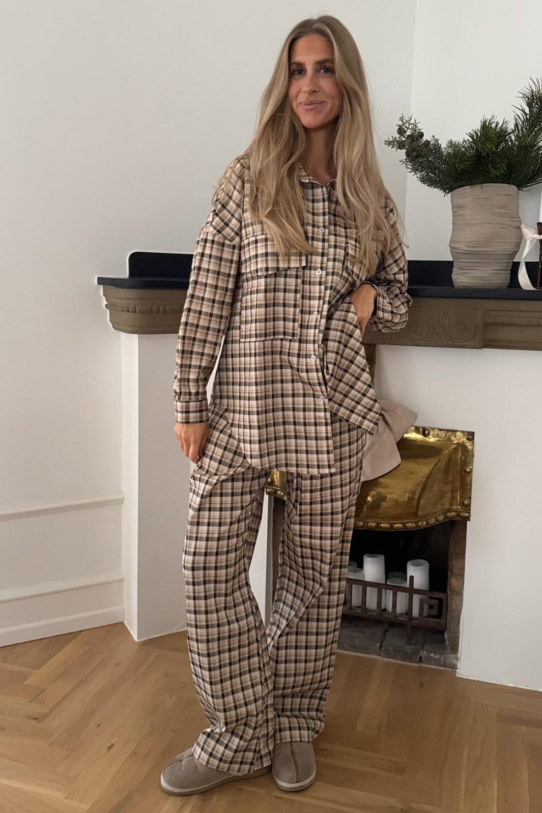 BYIC - Theldaic Shirt - bbc Beige Black Checks
