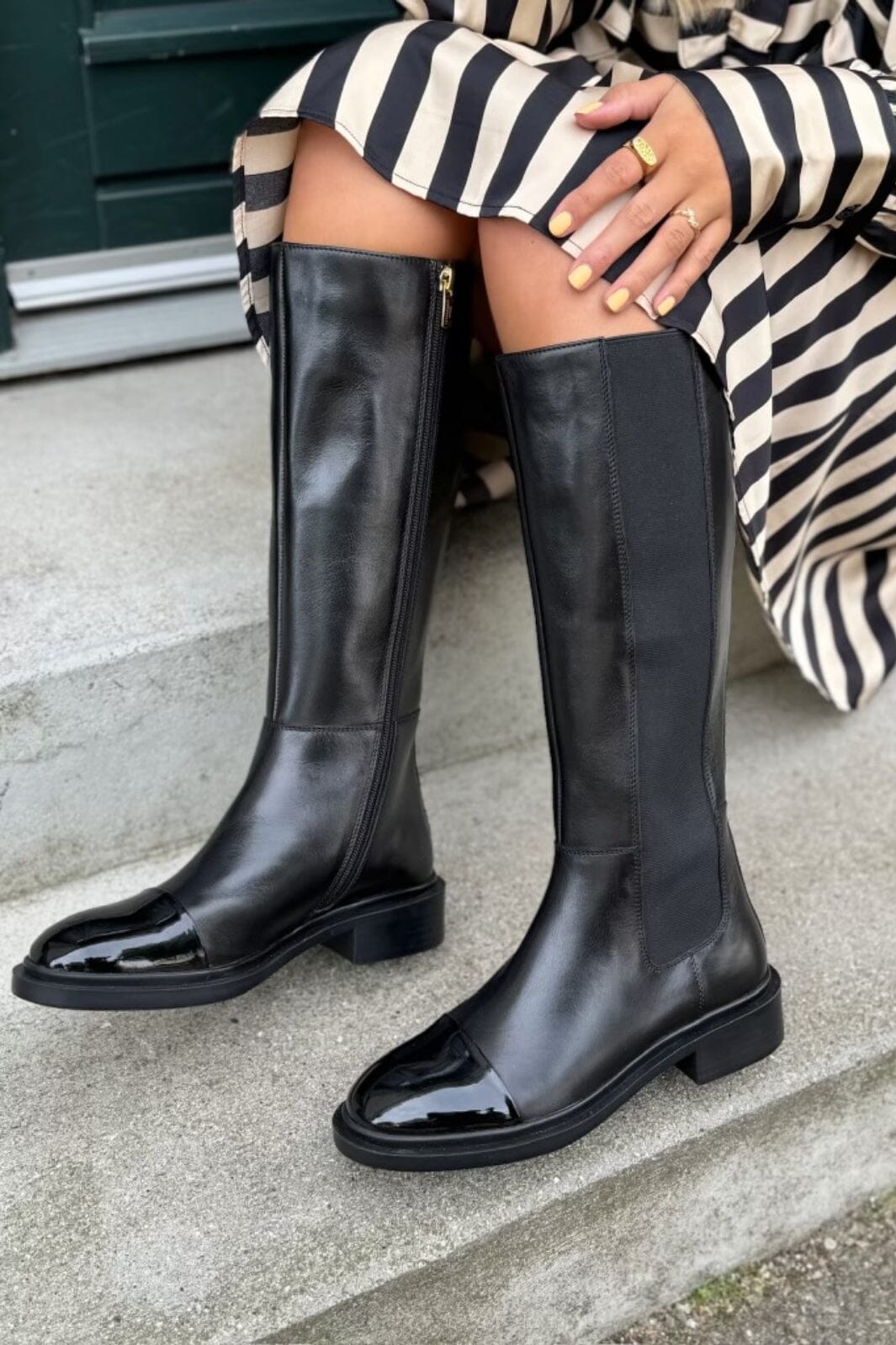Copenhagen Shoes - The Art Boot Patent/Toe - 0001 Black