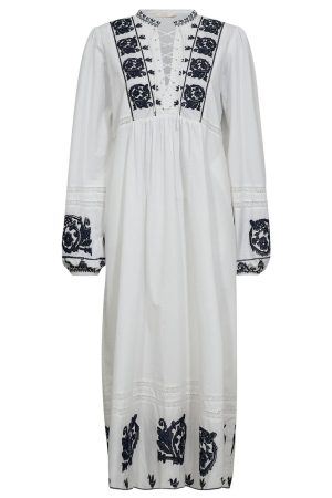 Forudbestilling - Gossia - Adelago Dress G2346 - White - Blue
