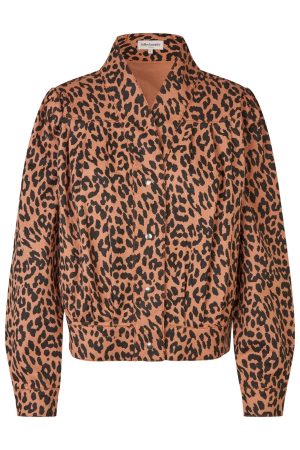 Forudbestilling - Lollys Laundry - Irishll Jacket Ls - 72 Leopard Print