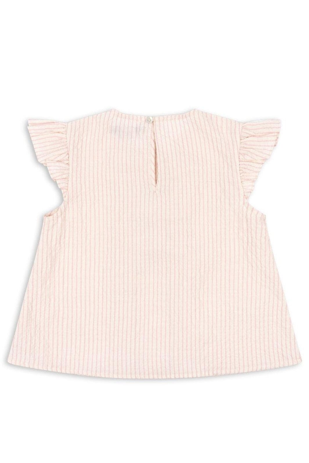 Konges Sløjd - Ellie Frill Top Gots Ks103070 - Peony Stripe Online salg