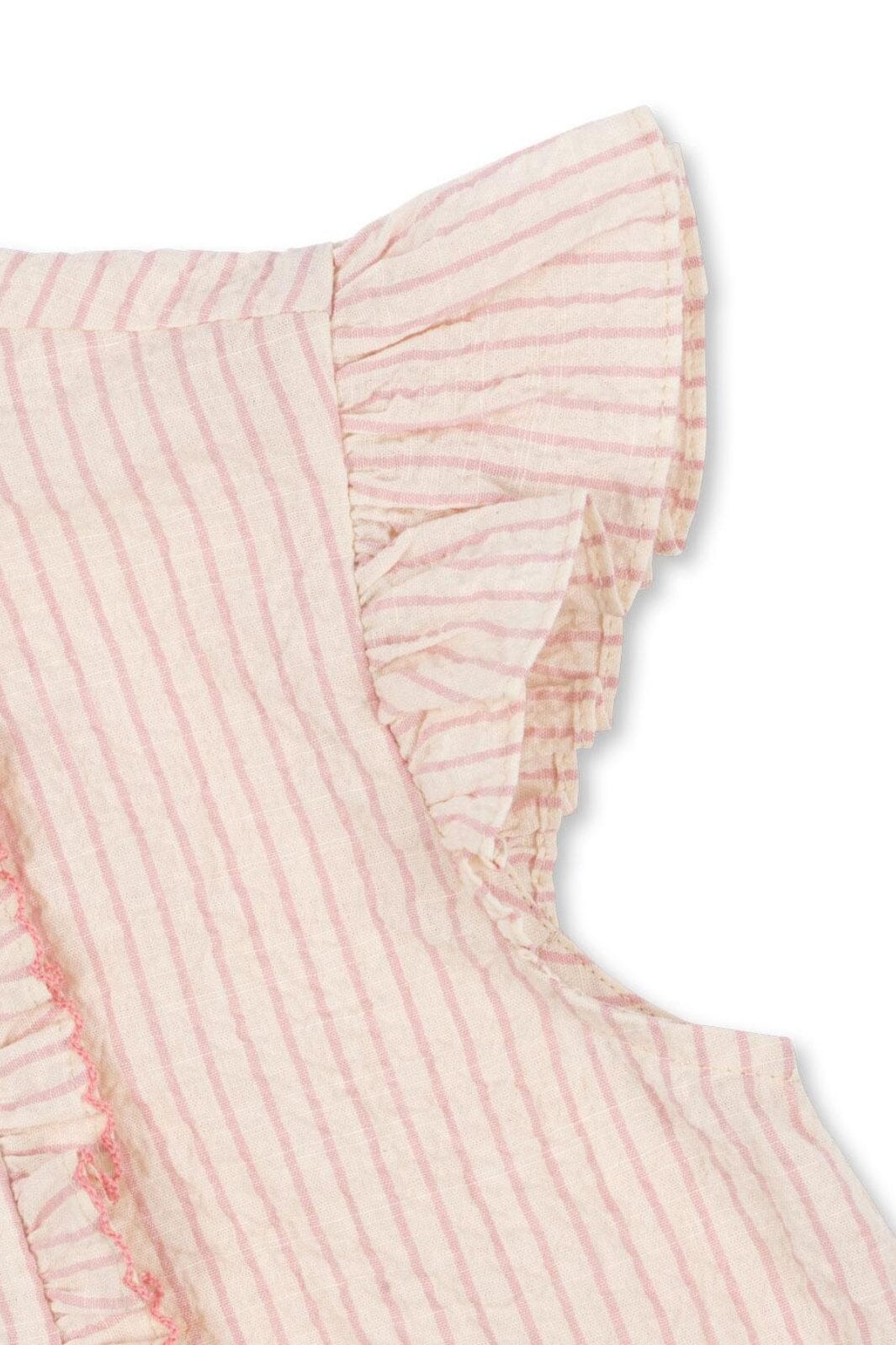 Konges Sløjd - Ellie Frill Top Gots Ks103070 - Peony Stripe Online salg
