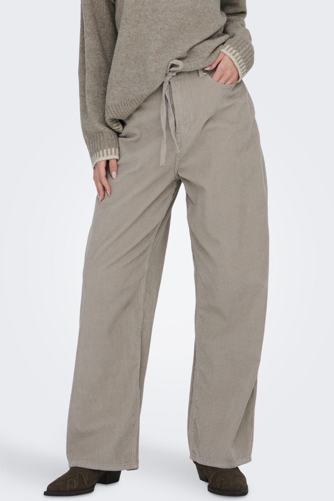 Only - Onlbleecker Belt Loose Cord Pant - 4613951 String Hot på udsalg