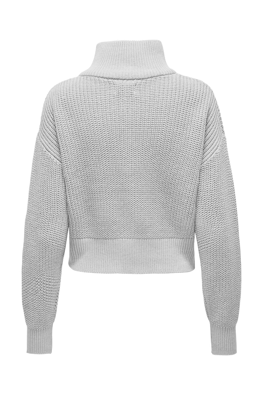 only-onldoritta-ls-cable-zip-high-neck-knt-4666545-light-grey-melange_1.jpg Only - Onldoritta Ls Cable Zip High Neck Knt - 4666545 Light Grey Melange Online salg