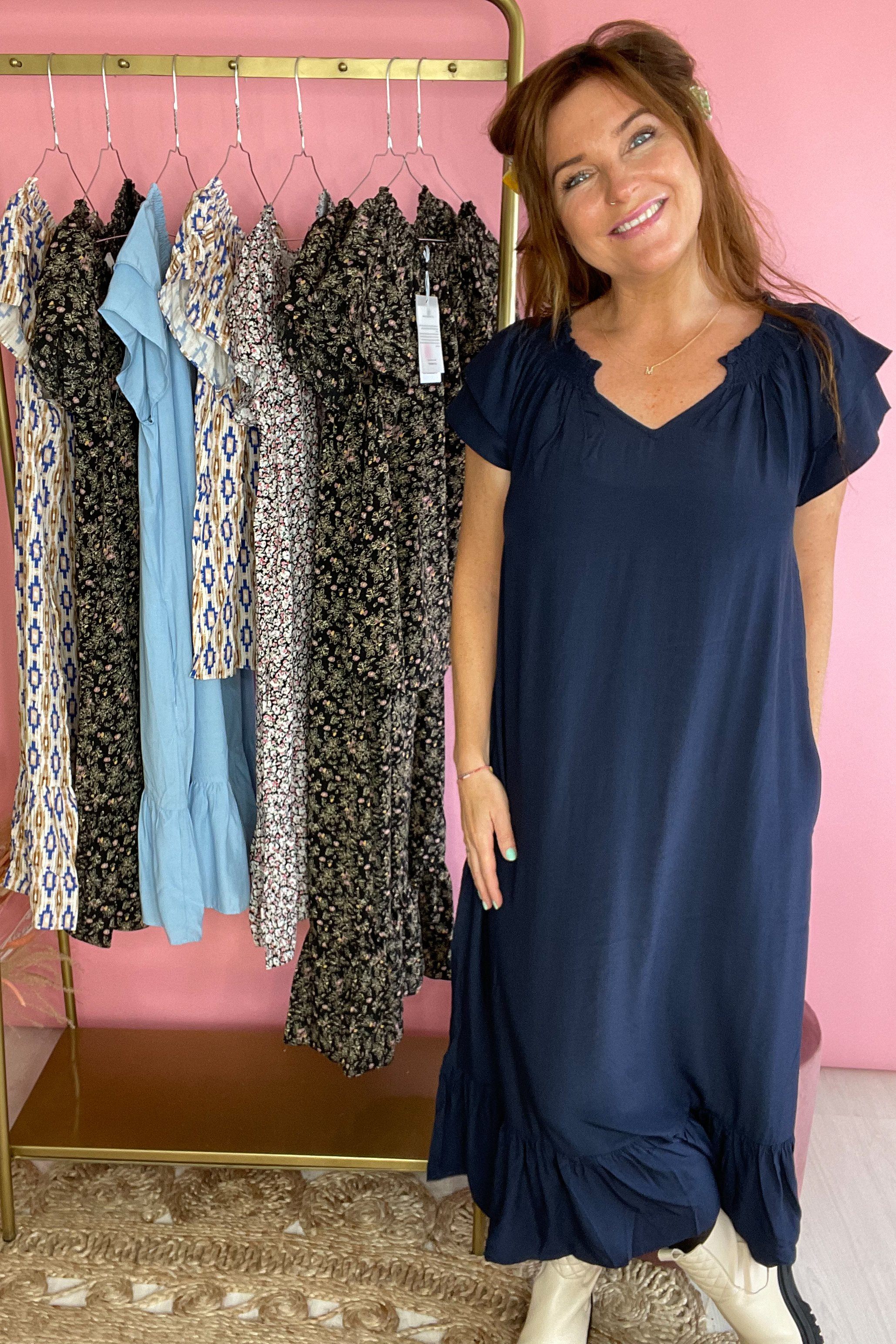 Co´couture - Sunrisecc Crop Dress - 120 Navy - 2