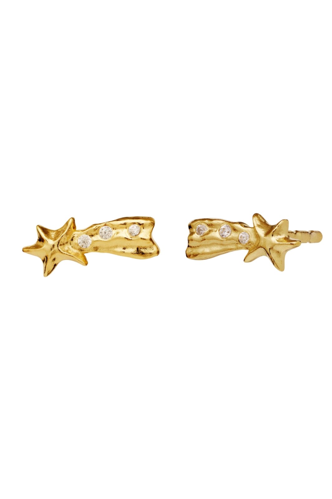 Maanesten - Zeke Earrings 9939a - 18 Ct Gold Plated 925 Sterling Silver