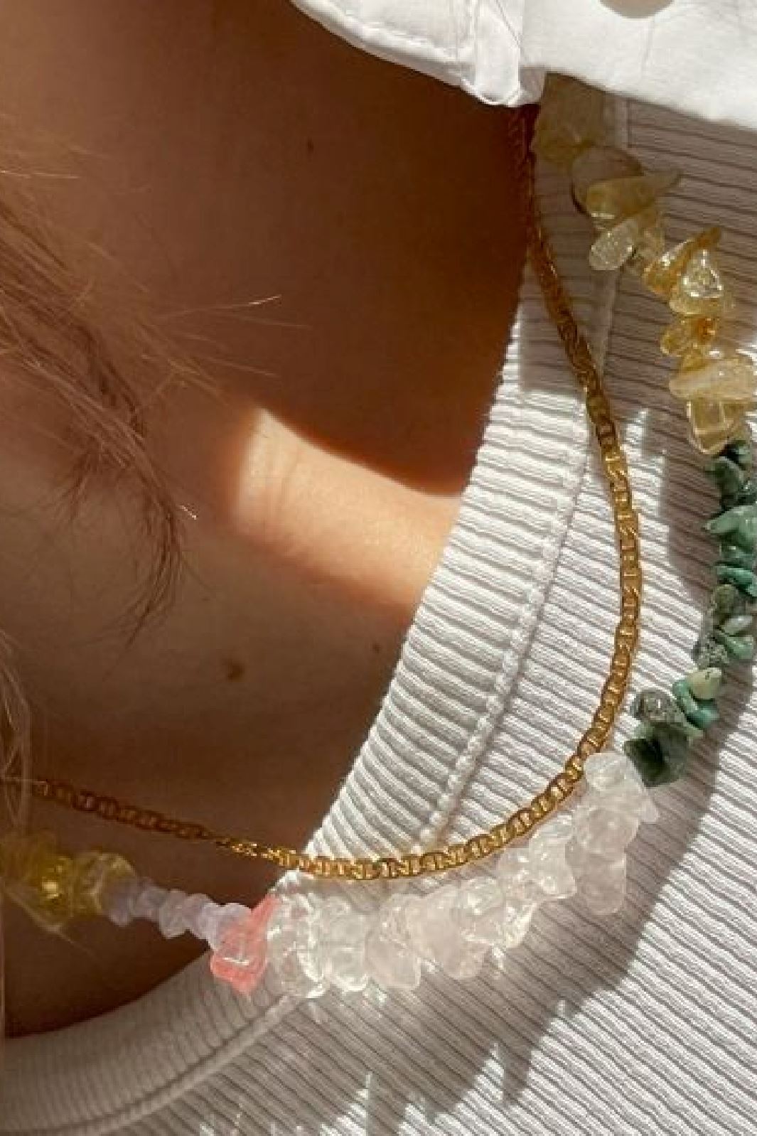 Stine A - Crispy Coast Necklace - Pacific Colors With Pearls & Gemstones - 2053-02 Mode
