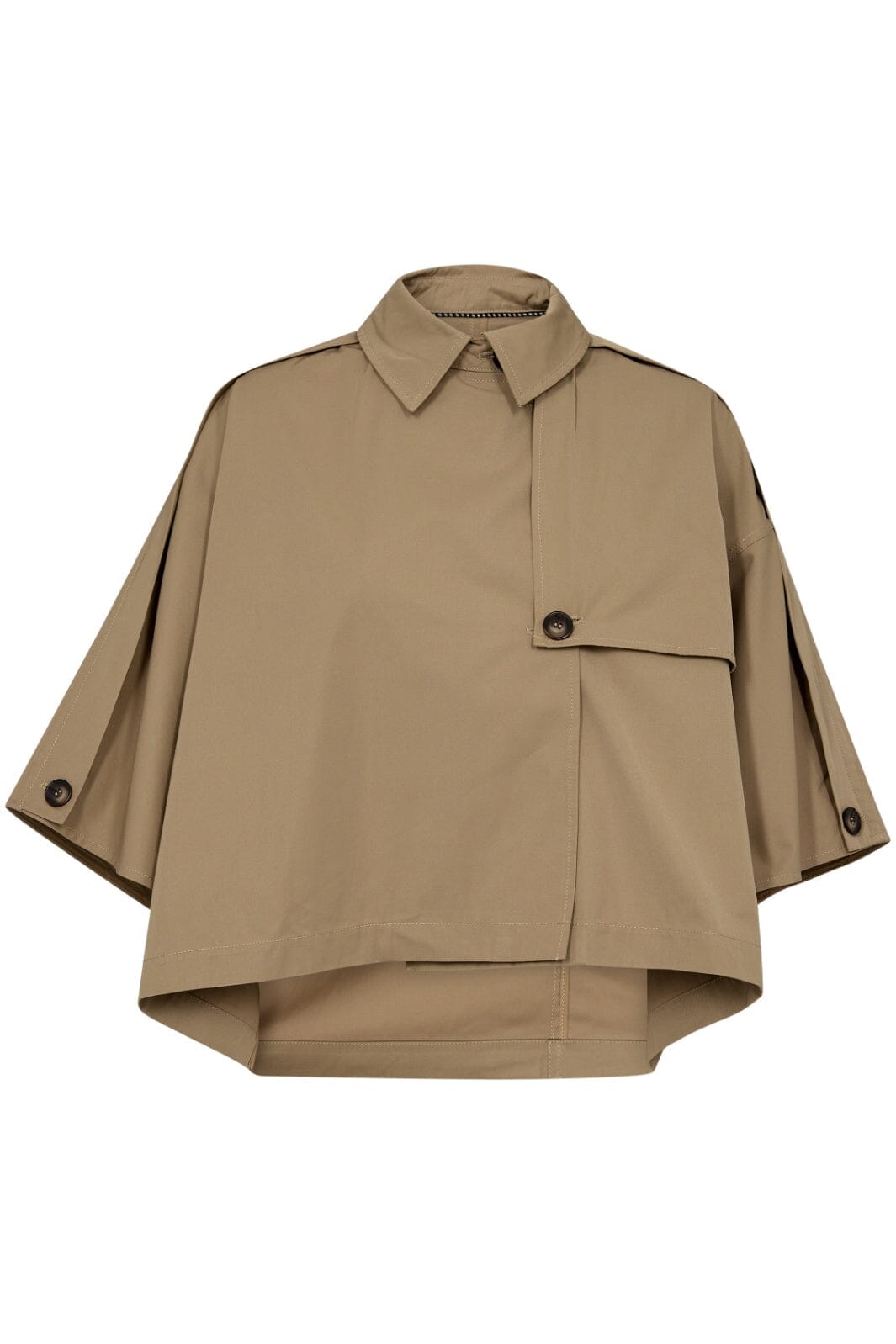 Co´couture - Franciscc Crop Cape Jacket 30272 - 16 Khaki