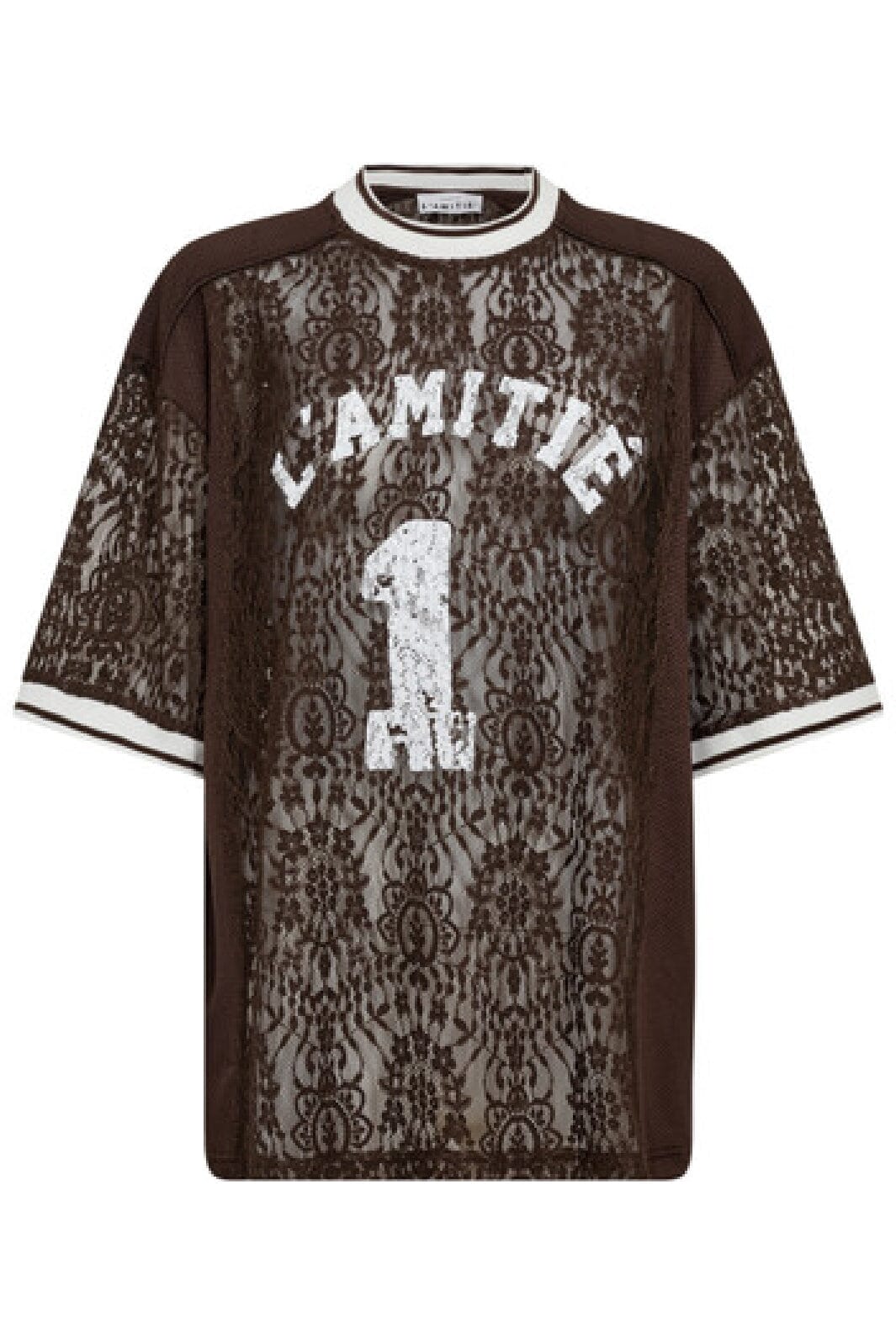 Forudbestilling - Haute L'Amitié - Lace Football Tee HL10001 - Mocca