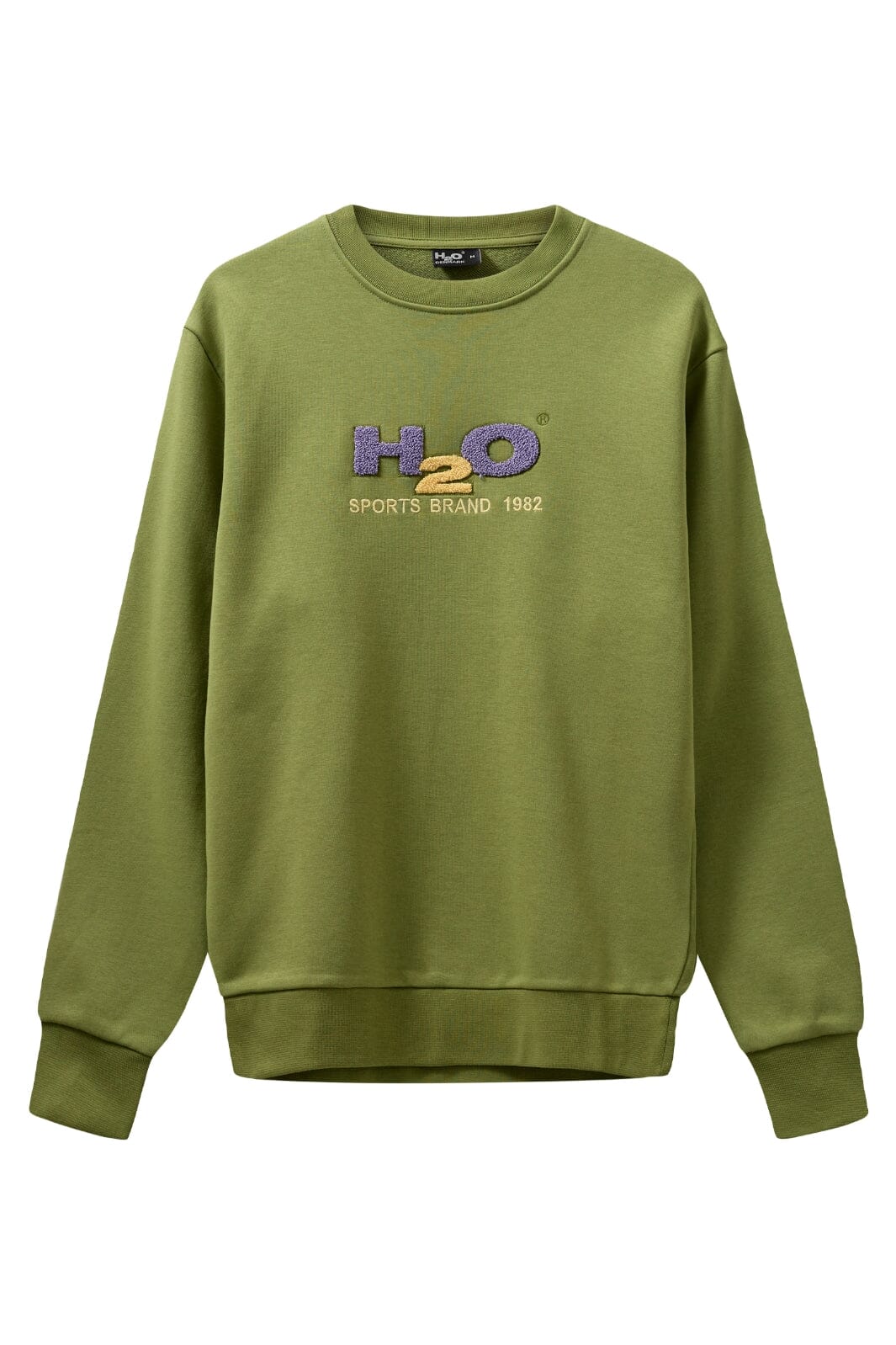 H2O - Logo Sweat O'Neck - 7475 Grasshopper/Lilac/Lemon