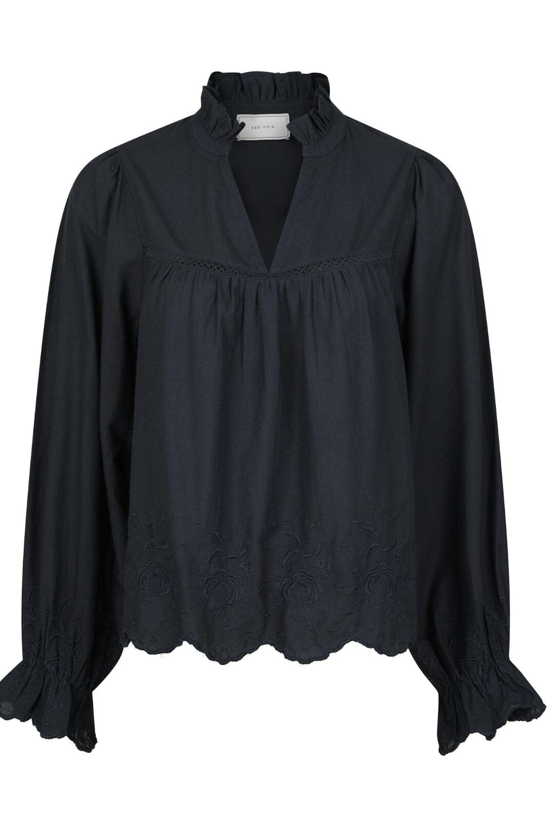 neo-noir-heline-emb-blouse-navy_0.jpg Neo Noir - Heline Emb Blouse - Navy