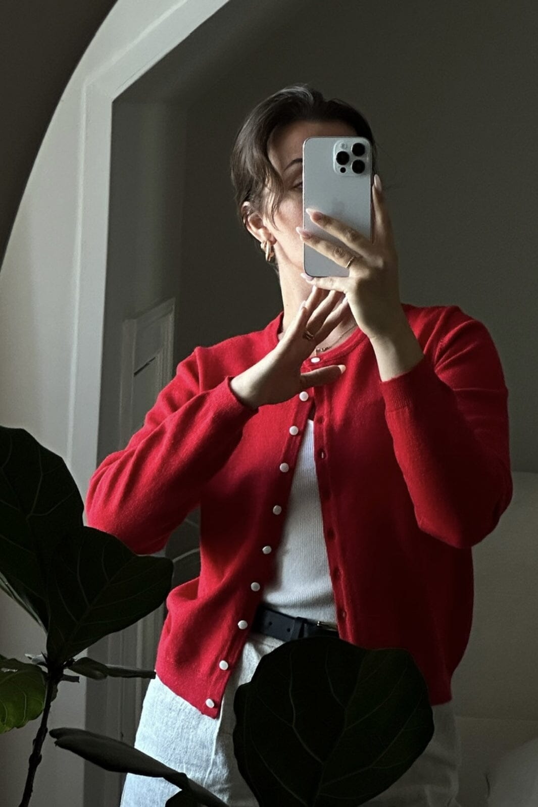 neo-noir-jilla-heavy-knit-cardigan-red_2.jpg Neo Noir - Jilla Heavy Knit Cardigan - Red