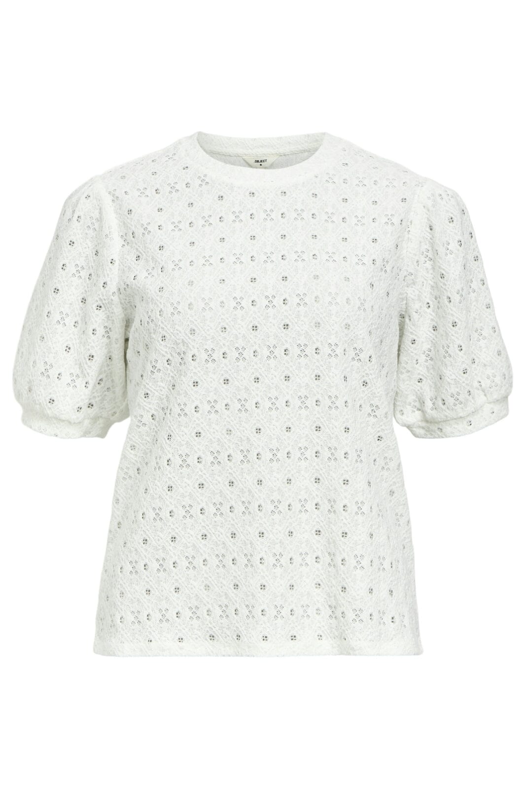 Object - Objlaila S/S Re Top - 4656637 Cloud Dancer Hot på udsalg