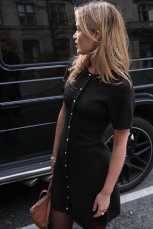 Forudbestilling - Neo Noir - Elise Knit Dress - Black