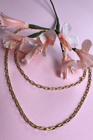 Mellow Moon - Link chain Necklace - Forgyldt