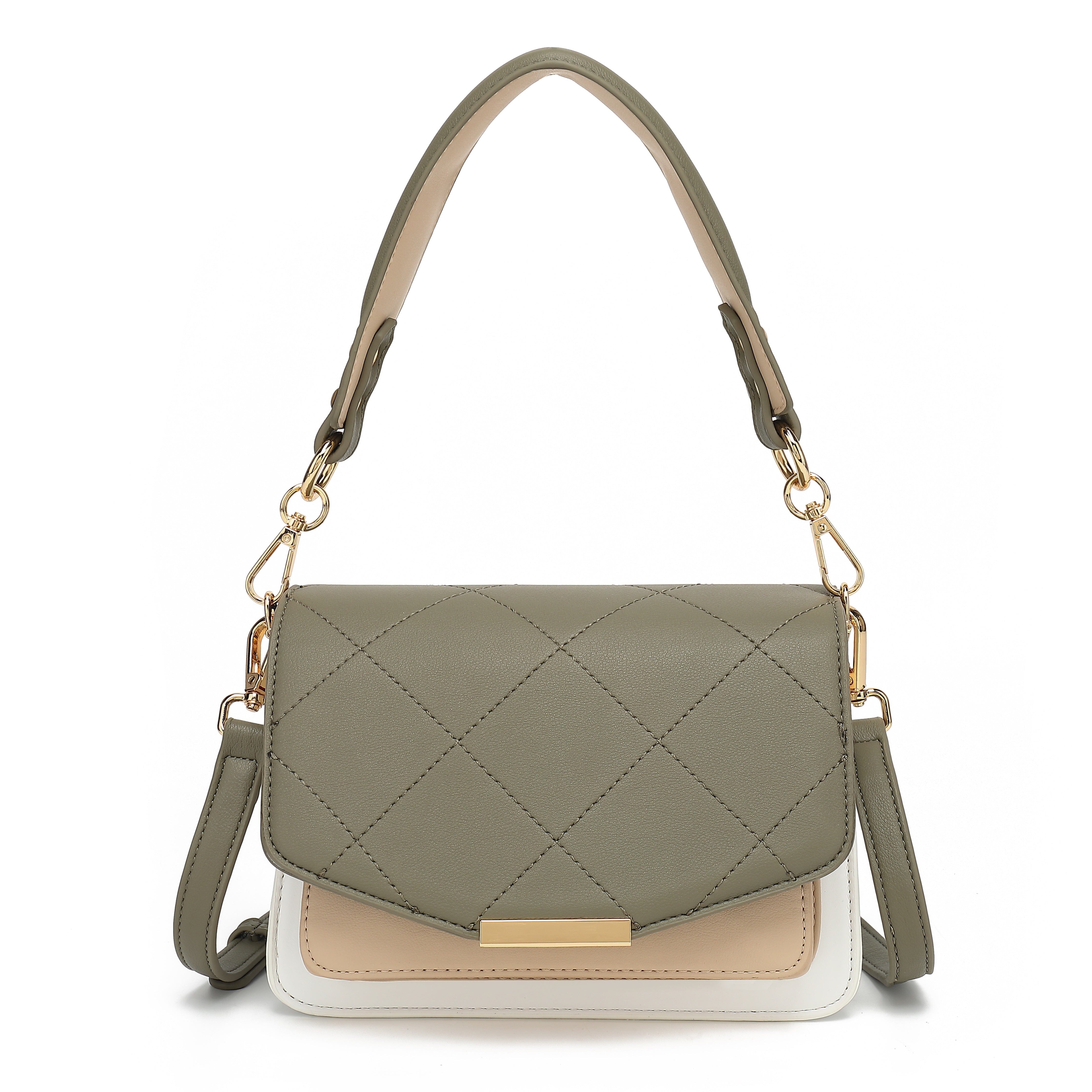 Noella - Blanca Bag Medium - 750 Army/White/Beige