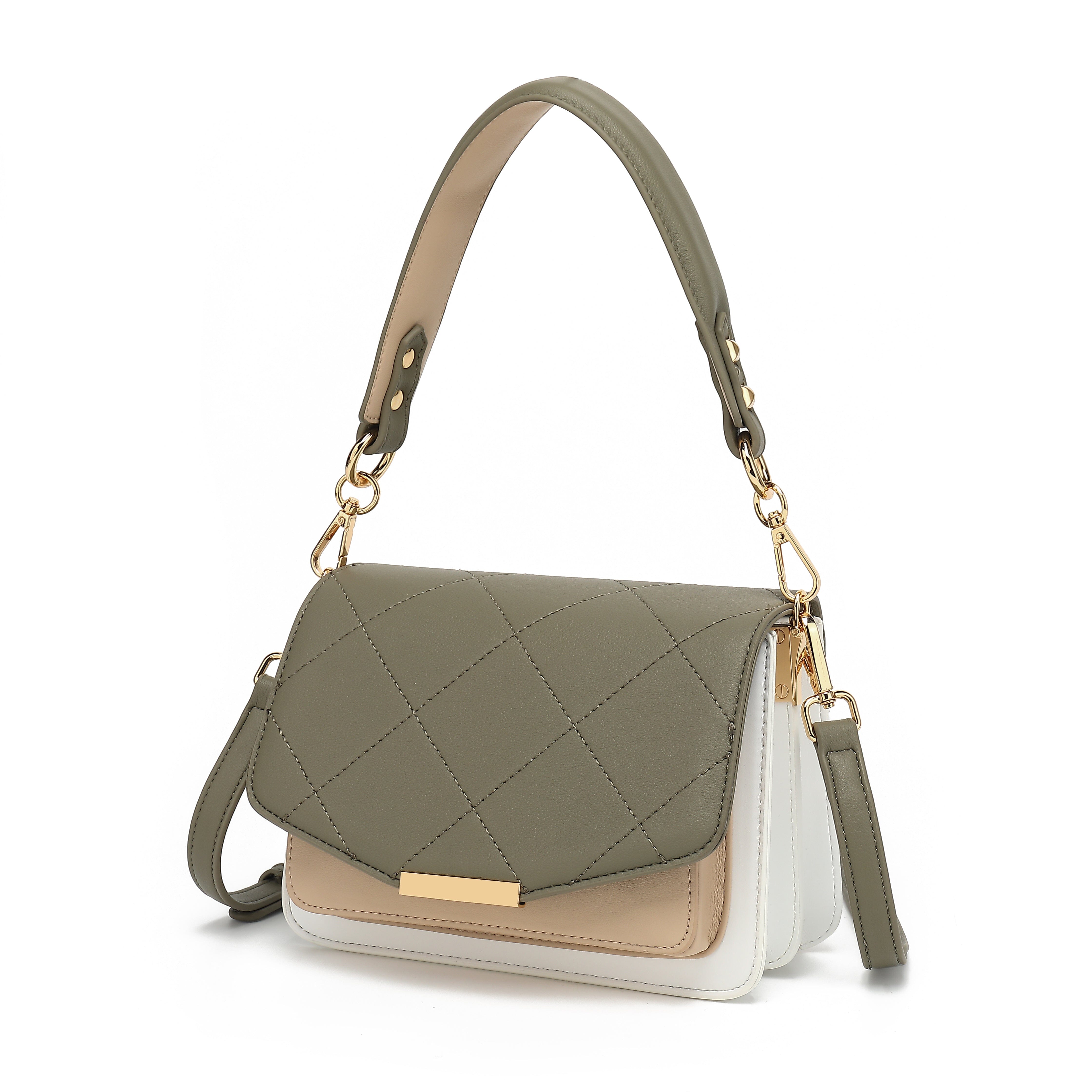 Noella - Blanca Bag Medium - 750 Army/White/Beige