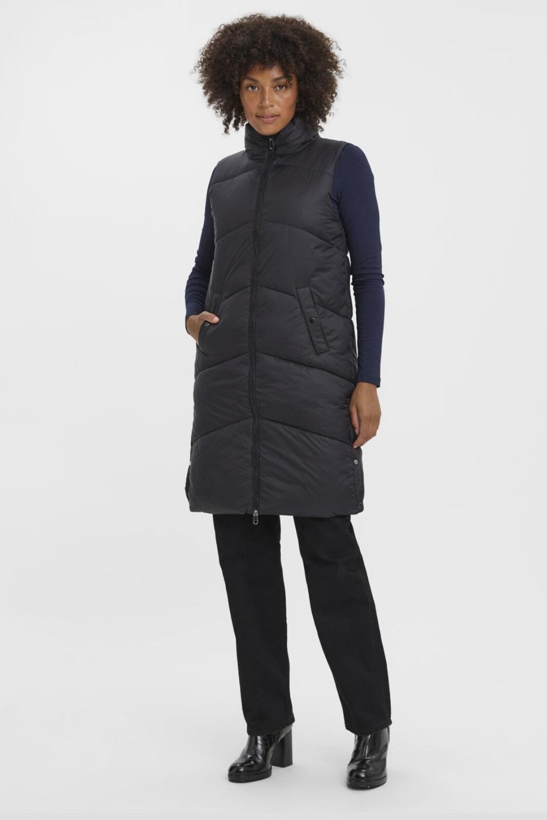 Vero Moda - Vmuppsala 3-4 Waistcoat - 4016354 Black