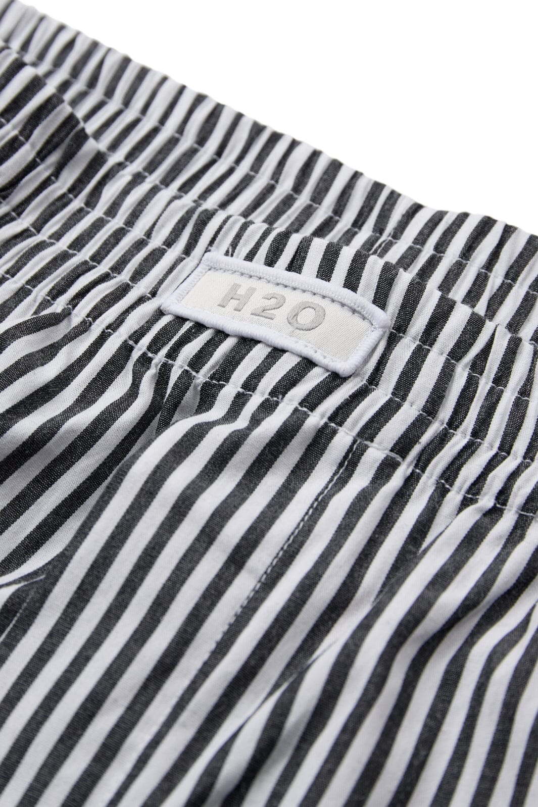 H2O - Rønne Essential Pajamas Shorts - 7081 Black/White Stripe
