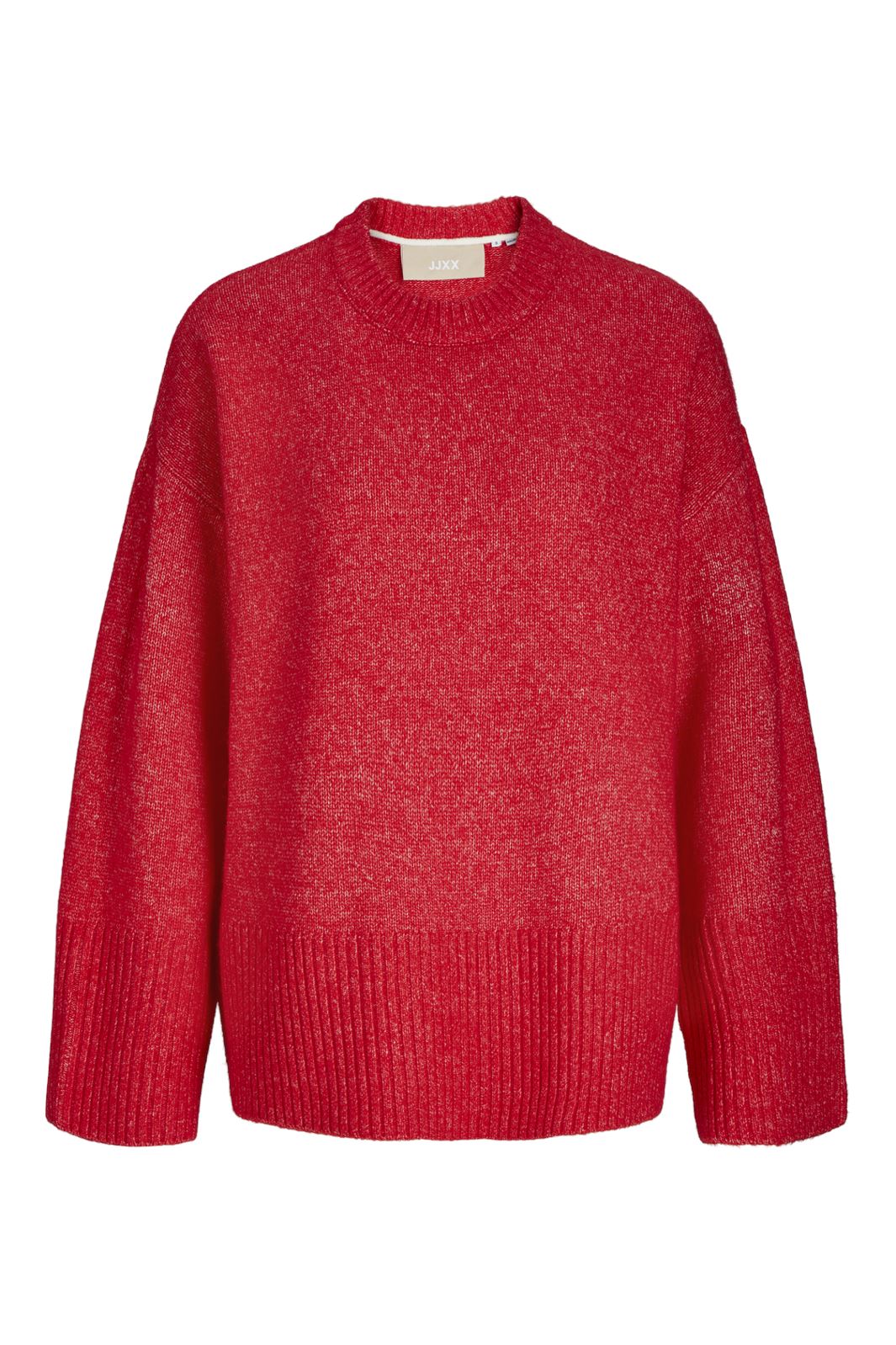 Jjxx - Jxollie Diverse Crew Neck Knit Sn - 4637707 Racing Red /Vanilla Ice Rabat