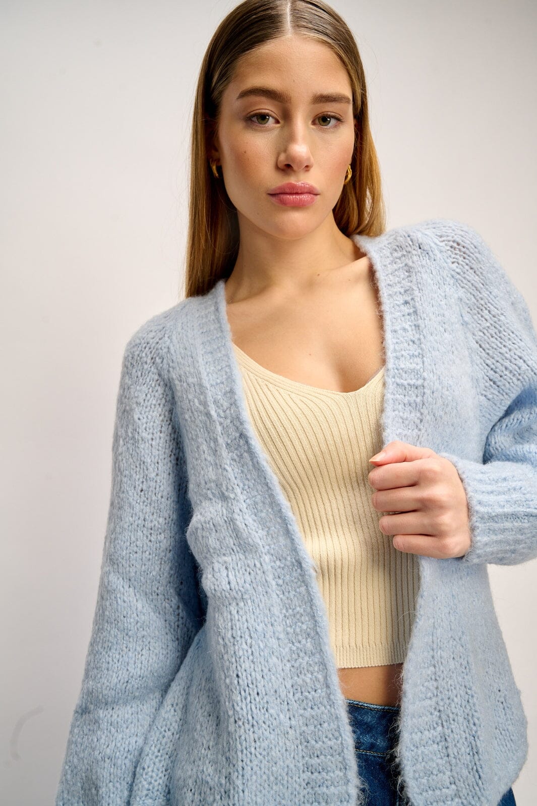 noella-fora-knit-cardigan-lightblue_1.jpg Noella - Fora Knit Cardigan - Lightblue