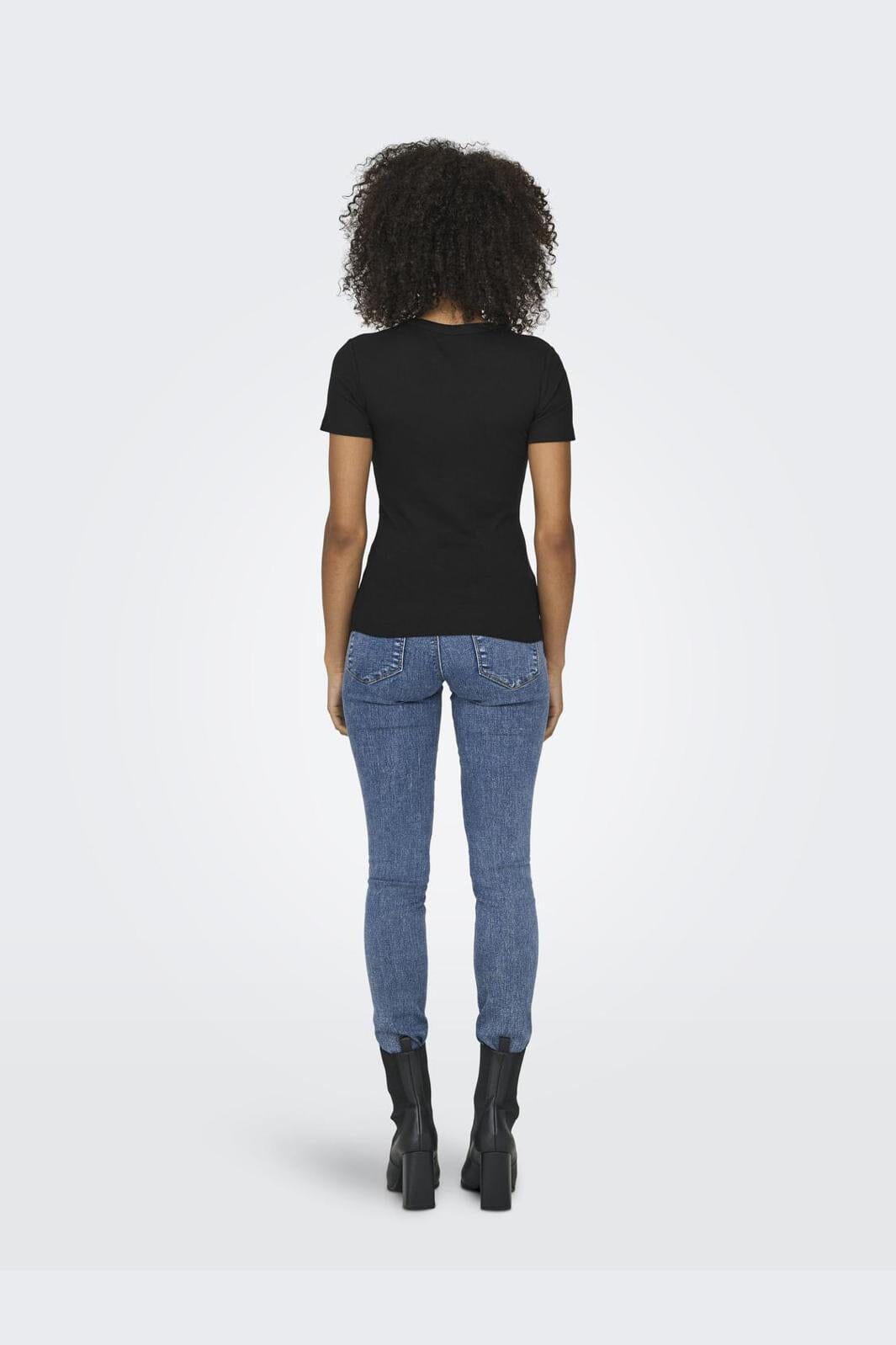 Only - Onleasy S/S O-Neck Top Box - 4629995 Black Online Hot Salg