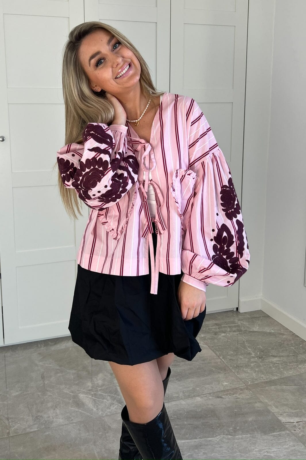 Sissel Edelbo x Molly&My - Molly Top SE 1650 - Rose Stripes